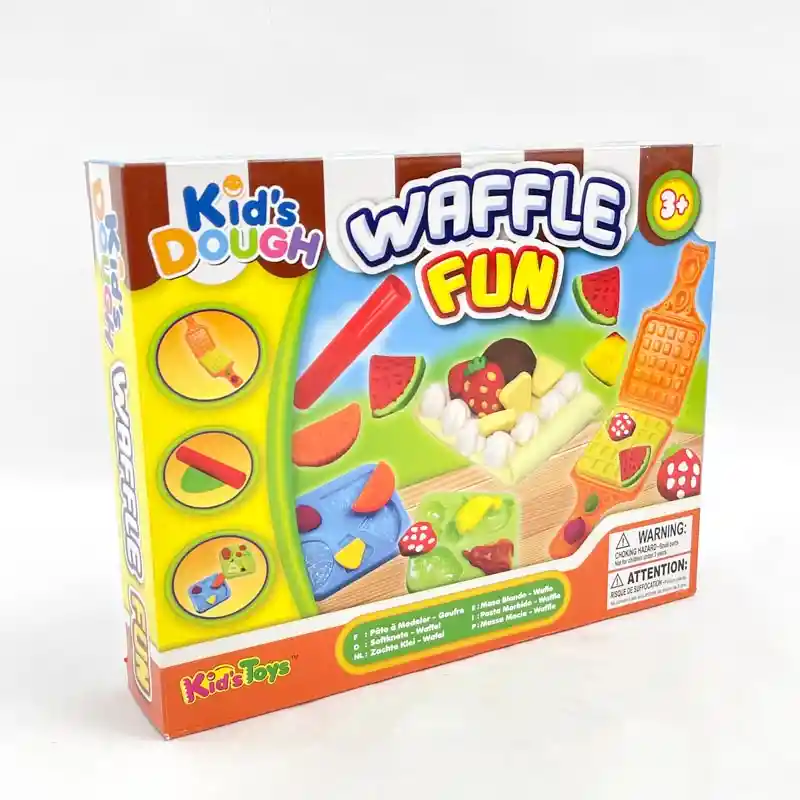 Kids Dough Set de Plastilina y Moldes Waffle Fun 