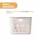 Cesta de Almacenamiento Mediana Beige Miniso