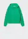 Sudadera Como Verde Talla M Mujer Mango