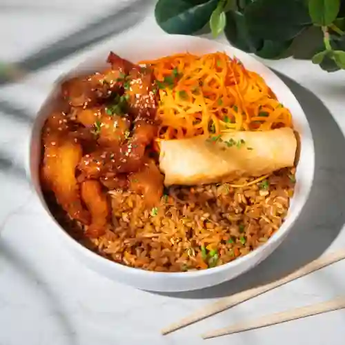 Bowl Arroz Camarones Agridulces