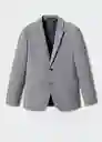 Blazer Americana Paulo Gris Talla 50 Hombre Mango