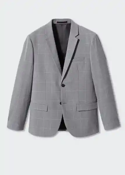 Blazer Americana Paulo Gris Talla 50 Hombre Mango