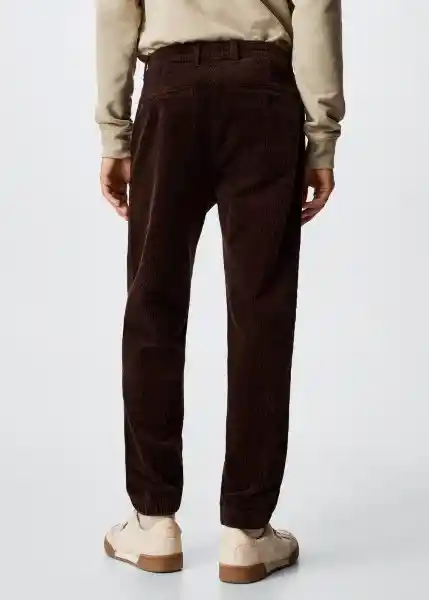 Pantalón Abel Vino Talla 38 Hombre Mango