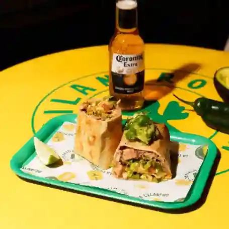 Burrito de cerdo al pastor.
