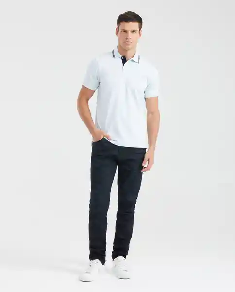 Camiseta Polo Contrast Details Azul Ilusión Claro XS Chevignon