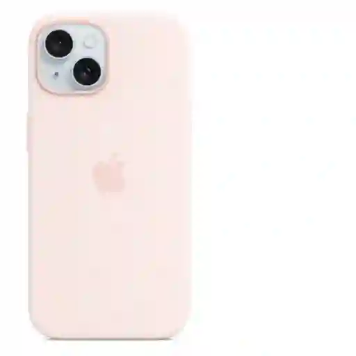 Apple Funda de Silicona Con Magsafe Para iPhone 15 Rosa Claro