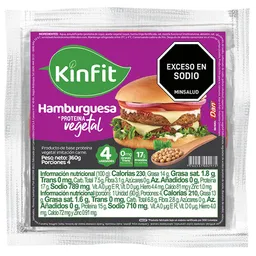 Carne Hamburgesa Dan Vegetal (360 Gr)