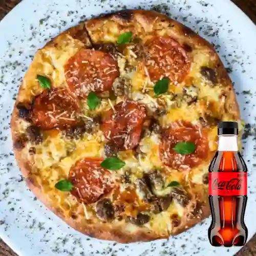Pizza Artesanal Italianísima +Cocacola Zero 250ml
