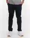 American Eagle Pantalón Slim Flex Deportivo Naval Talla 33 x 32