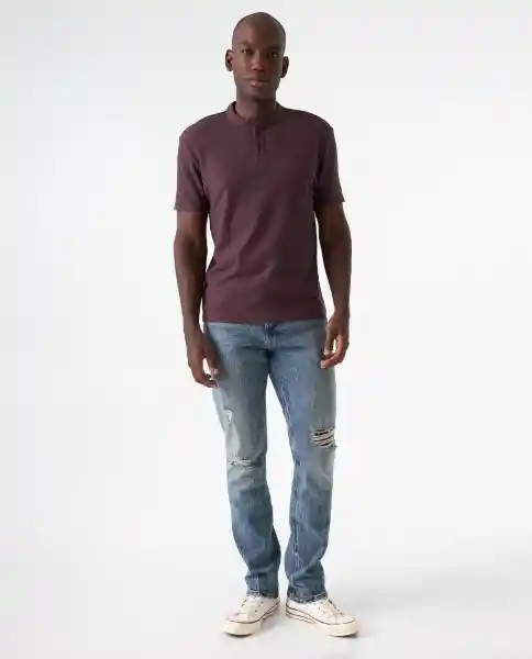 Camiseta Polo Hombre Morado T. L 802G006_MOR191621 Americanino