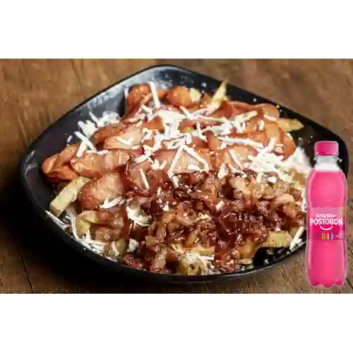 Combo Salchipapas Tocirancheras + Manzana 250ml