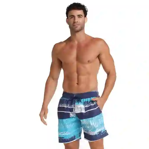 Pantaloneta Rustic Sea Side 18 Pulgadas Hombre Azul-xl