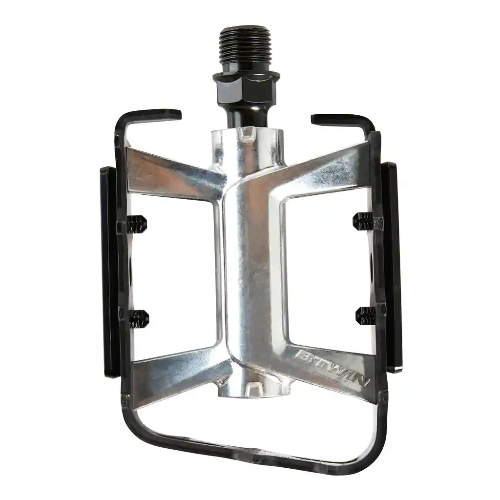 Pedales Planos Para Bicicleta Ville 500 Rockrider - Aluminio