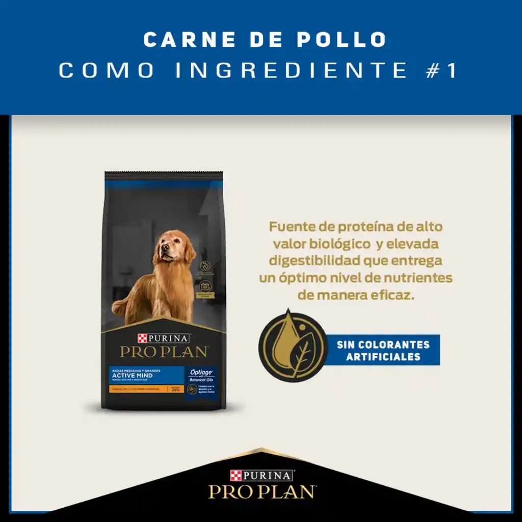 Comida para Perros adultos +7 años razas medianas Purina Pro Plan x 13 kg