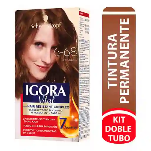 Igora Tintura en Crema Permanente Tono 6.68 Chocolate
