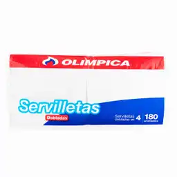 Ecologico Olimpica Servilleta Blanca Doblada