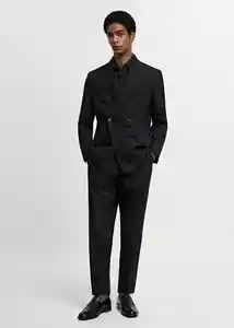 Pantalón Boston Negro Talla 42 Hombre Mango