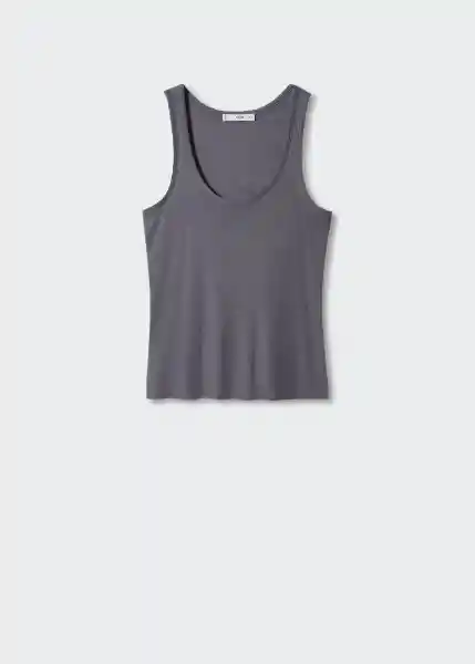 Top Bobar Gris Talla L Mujer Mango