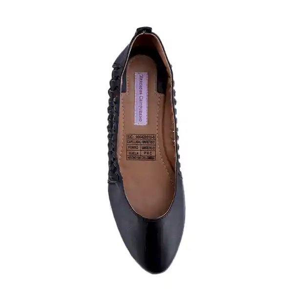 Zapatos Baleta Brina Negro Talla 39 Mercedes Campuzano