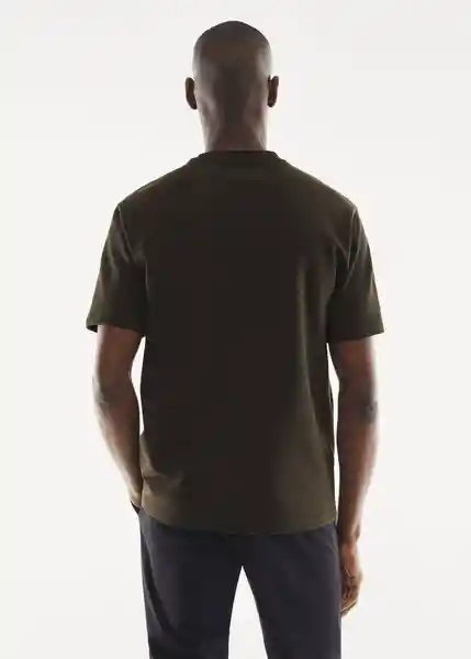 Camiseta Kimi Khaki Talla XS Hombre Mango