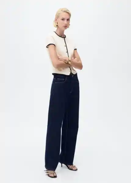 Camiseta Portbi Crudo Talla L Mujer Mango