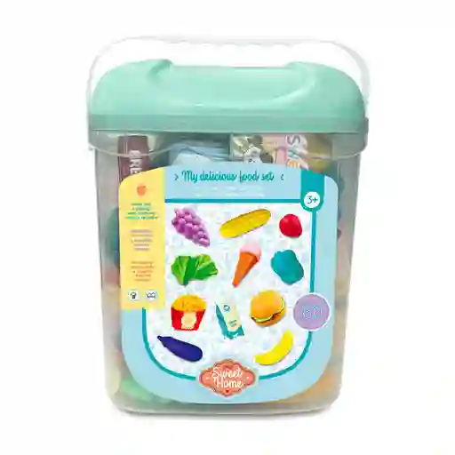 Sweet Home Canasto de Comida X60 Pzs