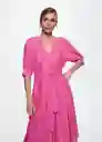 Vestido Dame-W Fucsia Talla M Mujer Mango