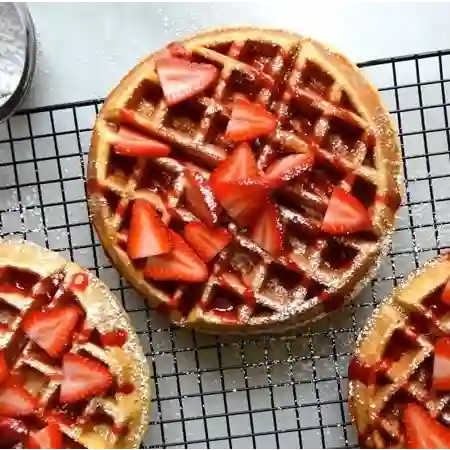 1 Waffle 1 Salsa 1 Topping