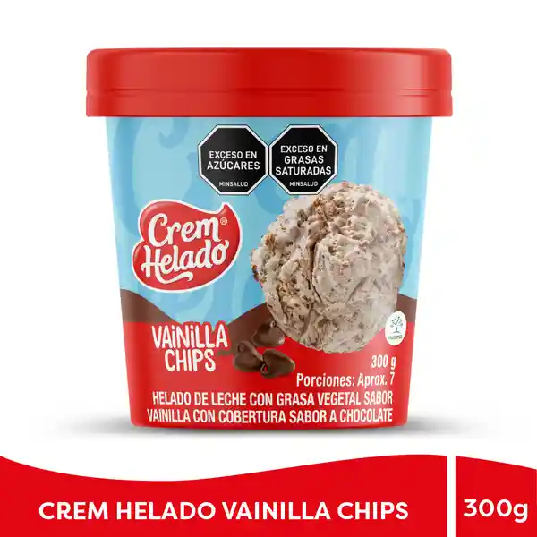 Crem Helado Vaso Medio Litro Vainilla Chips 300 g