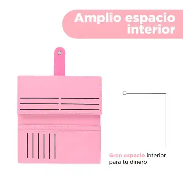 Cartera Para Mujer Grande Serie Barbie Rosa Miniso