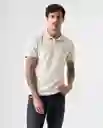 Camiseta Polo Hombre Crudo Talla L 802G001_CRU134403 Americanino