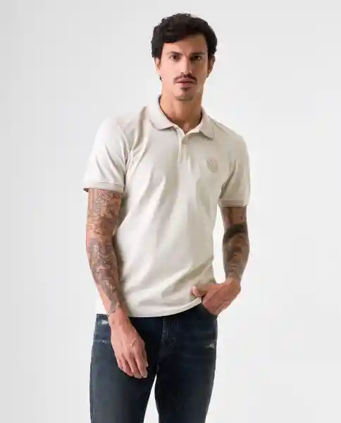 Camiseta Polo Hombre Crudo Talla L 802G001_CRU134403 Americanino