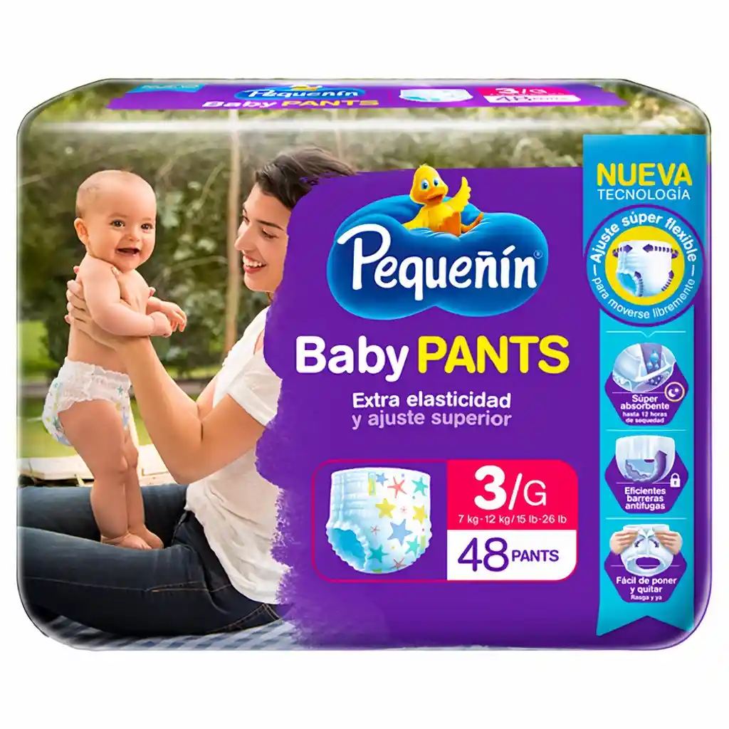 Pequeñín Pañales Baby Pants Etapa 3 