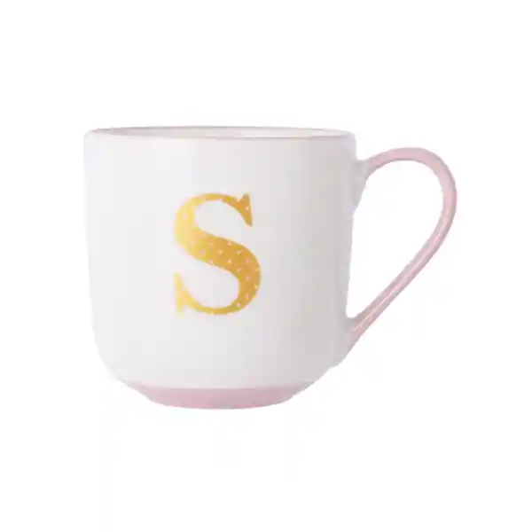 Taza de Cerámica Rosa 430 mL Serie Miniso