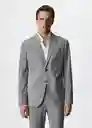 Blazer Americana Brasilia Gris Talla 52 Hombre Mango