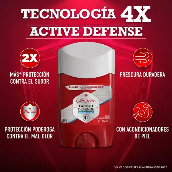 Desodorante Antitranspirante Hombre Old Spice Barra Extreme 50 g