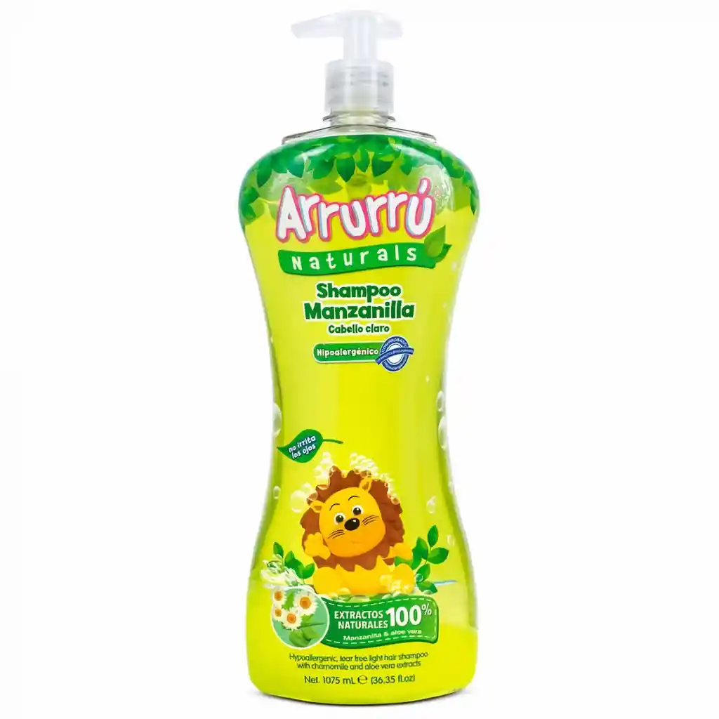 Arrurrú Shampoo de Manzanilla para Cabello Claro