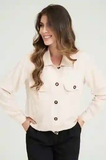 Chaqueta Safari Color Beige Claro Talla M Ragged