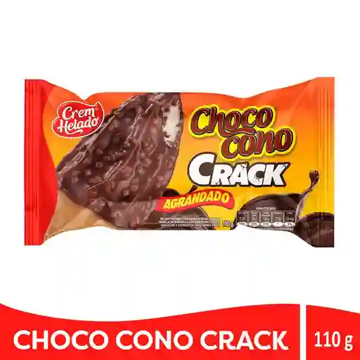 Crem Helado Helado Crack Agrandado Choco cono