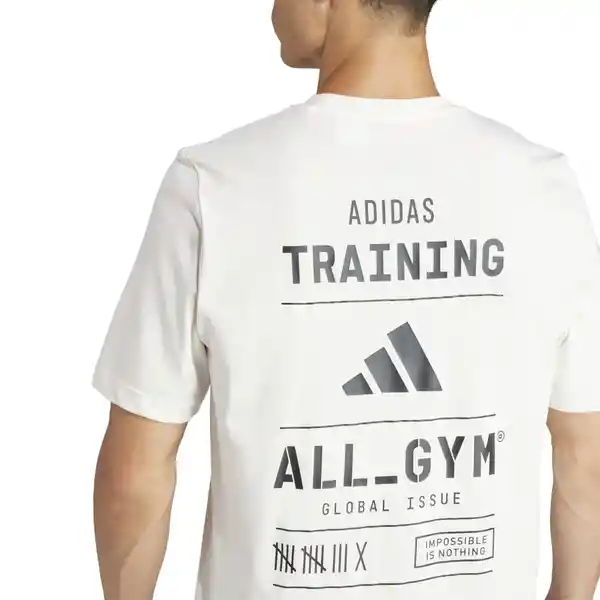 Adidas Camiseta Tr Cat G T Para Hombre Blanco Talla XL