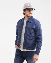 Chaqueta Trucker Denim Azul Dark Ultra Oscuro Talla M Chevignon