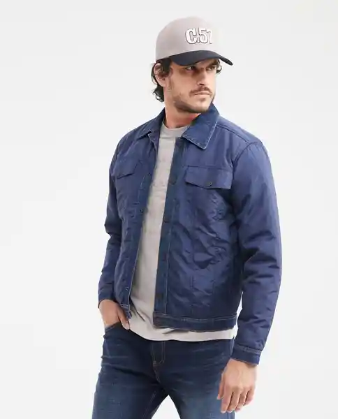 Chaqueta Trucker Denim Azul Dark Ultra Oscuro Talla M Chevignon