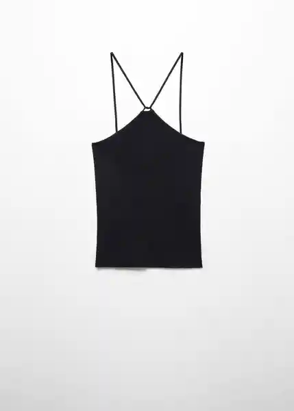 Top Angelina Negro Talla S Mujer Mango