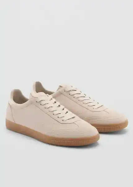 Tenis Solera Beige Talla 36 Mujer Mango