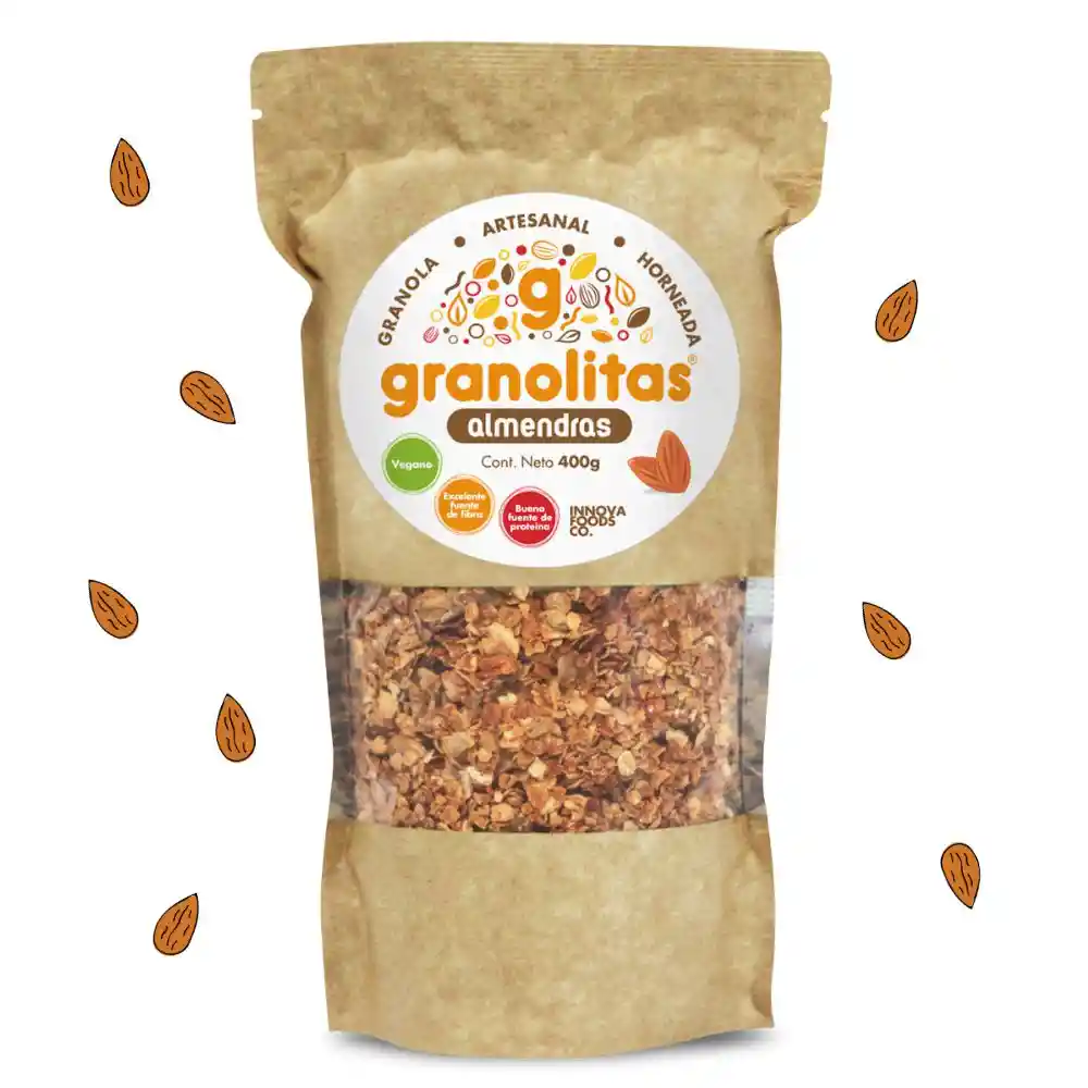 Granolitas Granola Artesanal Horneada de Almendras