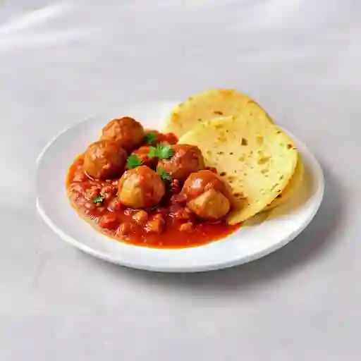 Albondigas Con Arepa
