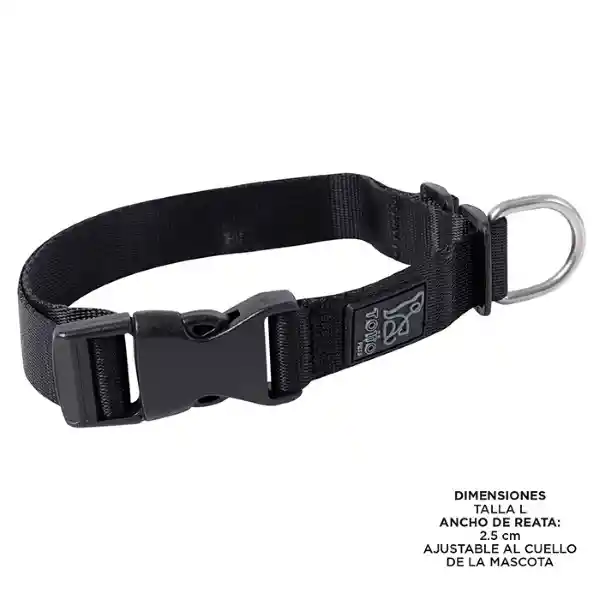 Collar Ajustable Mylu Negro Talla L N°01 Totto