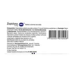 Mk Zopiclona (7.5 mg)
