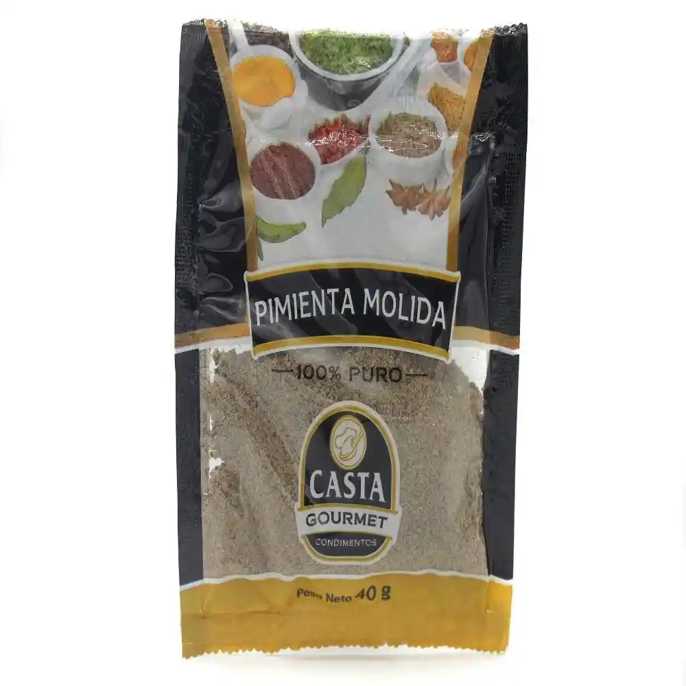 Pimienta Pura Molida Casta Gourmet (40 Gr)