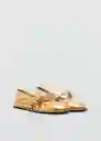 Zapatos Surral Oro Talla 39 Mujer Mango